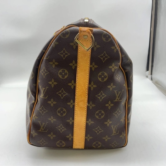 Auth LOUIS VUITTON Monogram Keepall Bandouliere 50 Boston Bag - Picture 9 of 16